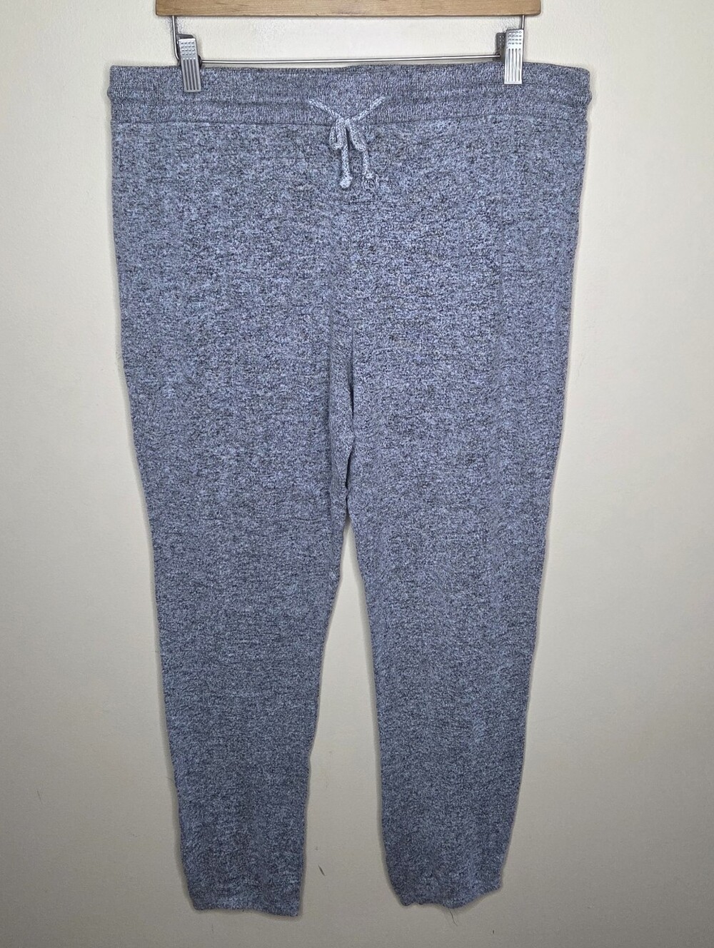 Free Press Marled Gray Jogger Sweater Pants Size XL Cozy Comfy Casual Weekend